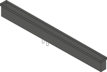 DOMUSOMNIA Встраиваемый кухонный канал EasyRack Kitchen STEP 2850, Цвет Черный