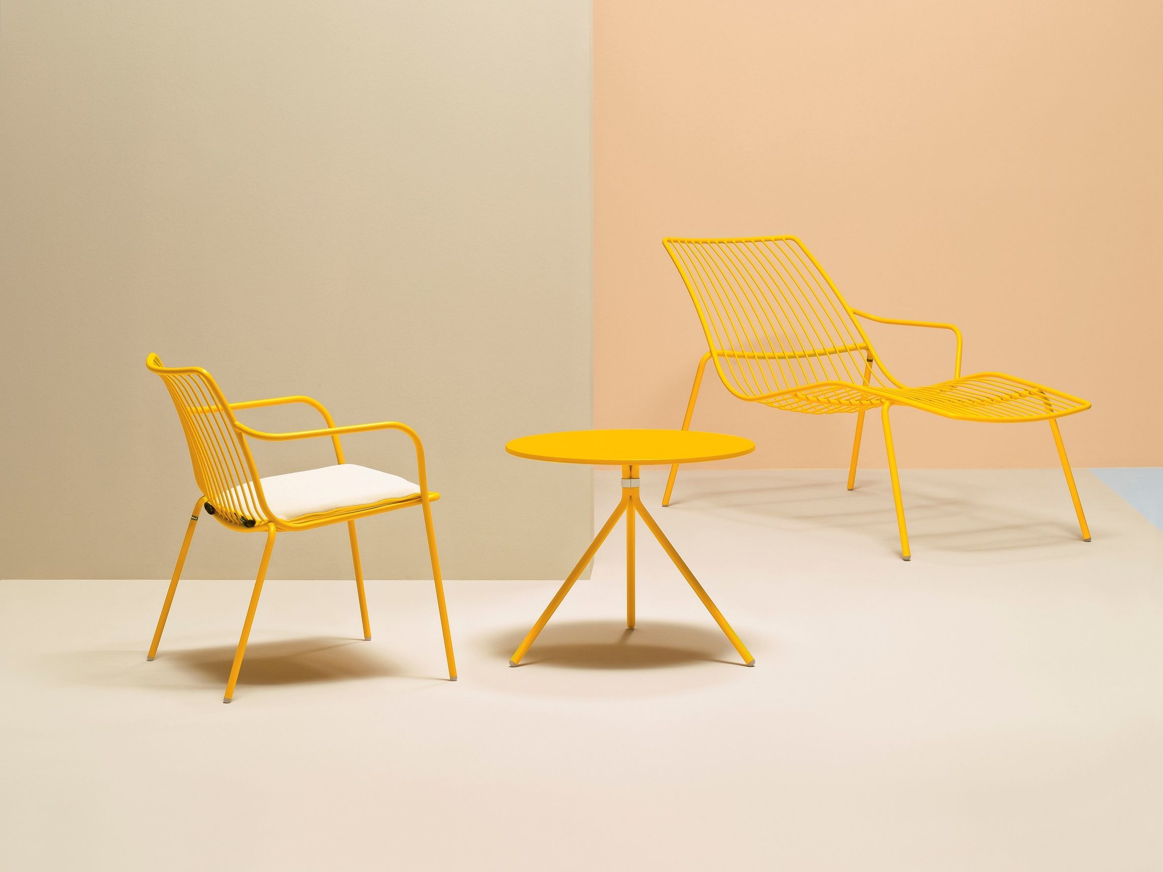 Высокий металлический садовый стул с подставкой для ног Pedrali ARCH-00027307 - Вид №8