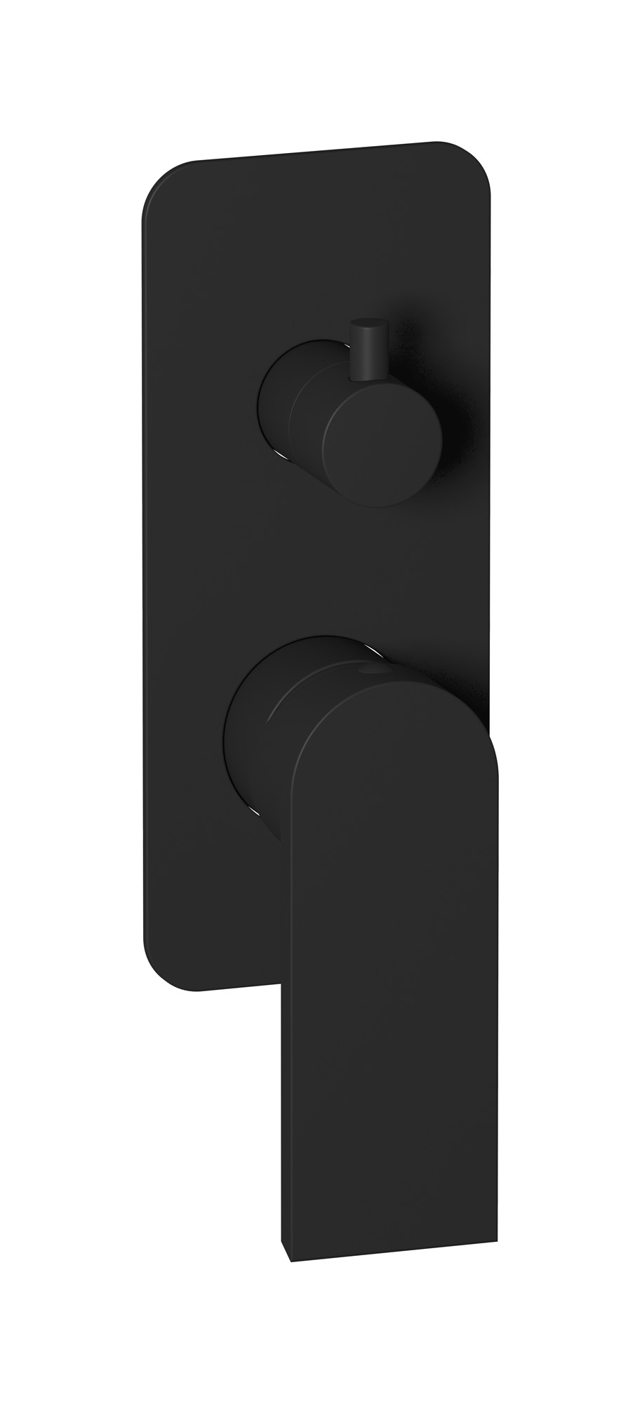 Встроенный смеситель для душа с двухходовым дивертером WE ARE IB k3310np Matt Black K3