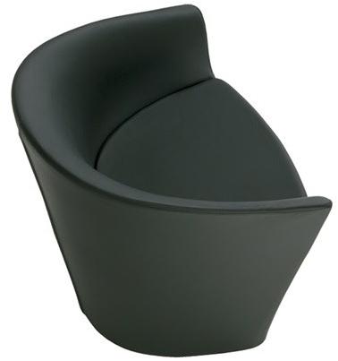 Andreu World Мягкое кожаное кресло с подлокотниками Brandy Bu2991 - Вид №2