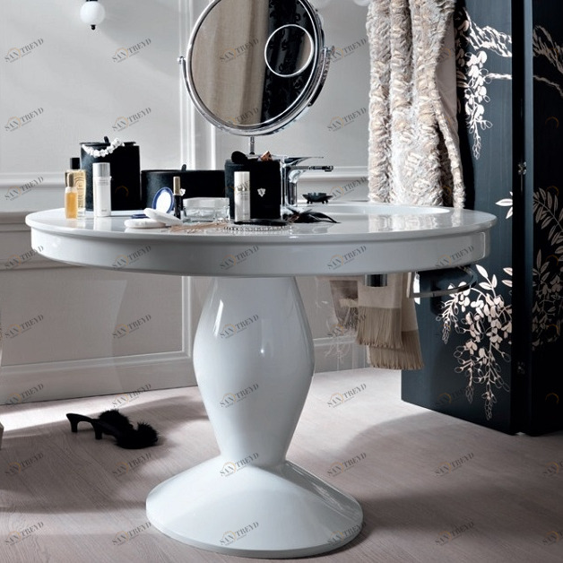 Комплект мебели YVAN цвет жемчужно белый Ypsilon VANITY FVBL