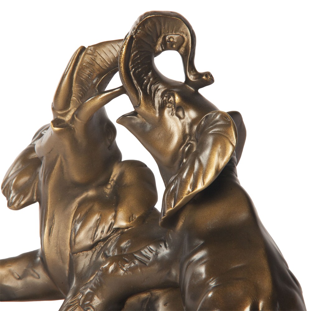 22050 Статуэтка Играющие Слоны Бронза BOGACHO 4627138191682 - Вид №1