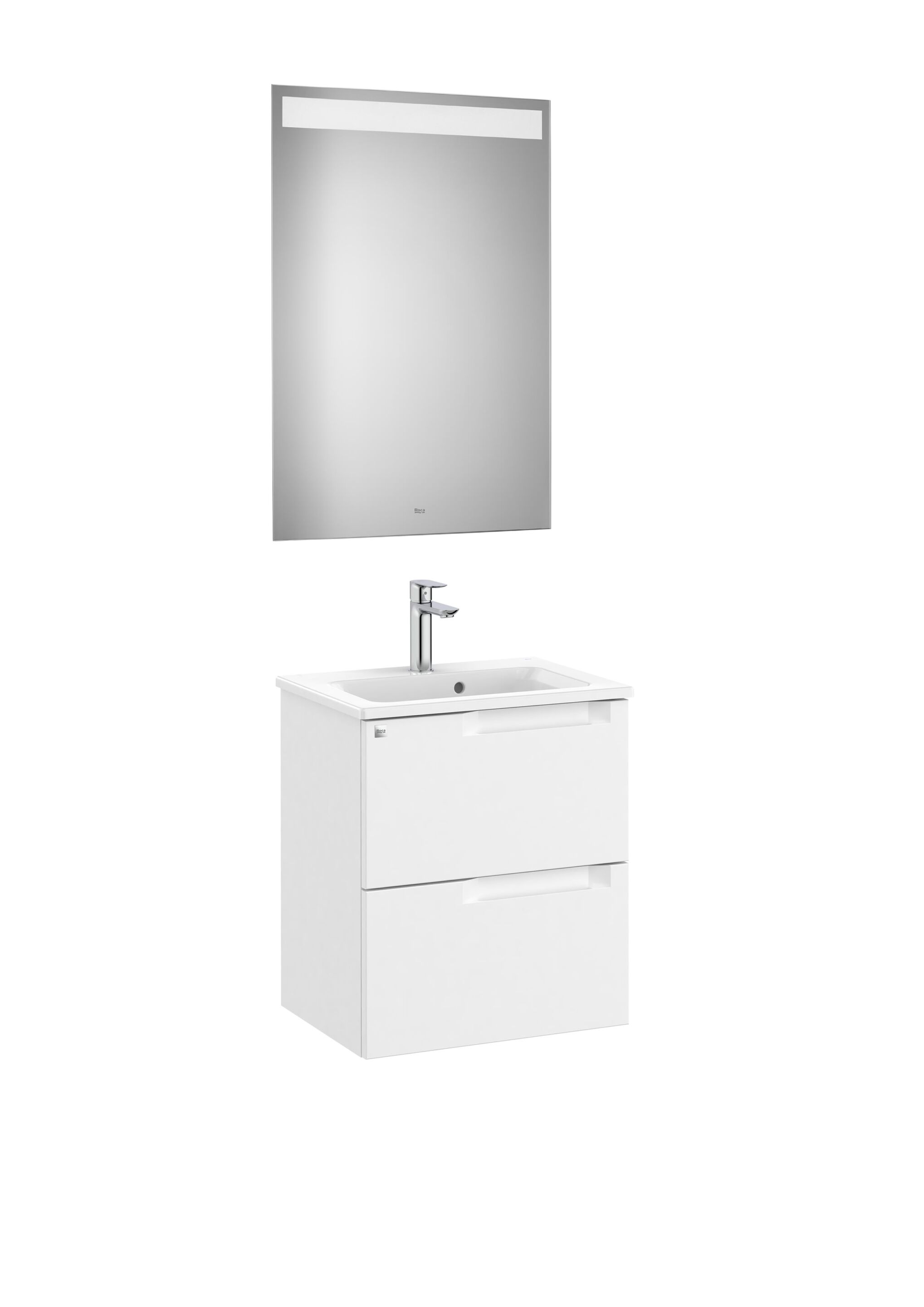 Деревянный подвесной умывальник с зеркалом Roca UNIK A85182 / A85183 / A85184 ARCH-00019858 - Вид №2