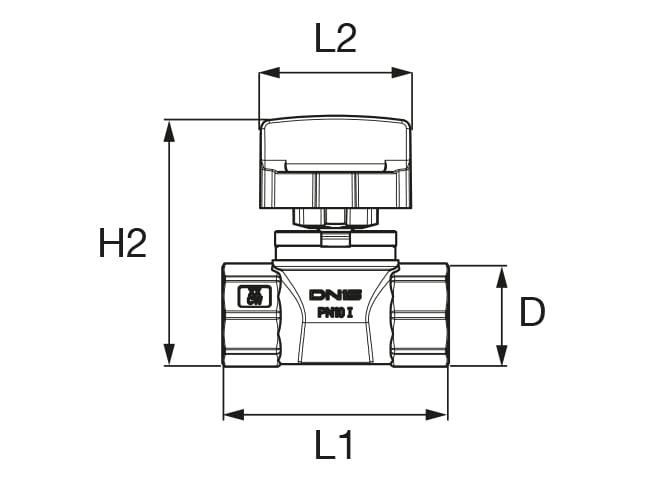 Прямой и резьбовой моторизованный шаровой кран "Top Entry" TECO T4E ARCH-00094842