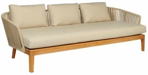 TRIBÙ 3-х местный садовый диван с тканевой обивкой Mood 06209