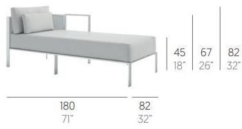 GANDIABLASCO Садовая кушетка из мягкой ткани Solanas sun-id-1456447 - Вид №9
