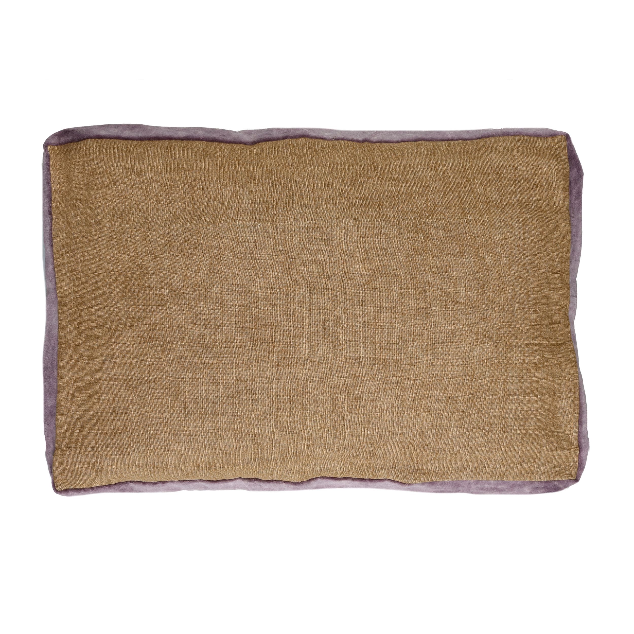 Льняная прямоугольная однотонная подушка POMAX BORDERS ARCH-00106515 - Вид №8
