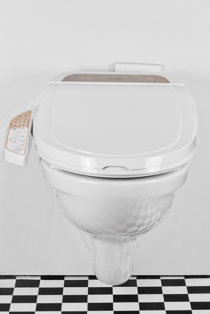 Комплект электронное биде SensPa + подвесной унитаз Jacob Delafon Patio EDV102-00 L-форма Подвесной унитаз Jacob Delafon Patio + JK900WL sun-id-2005365