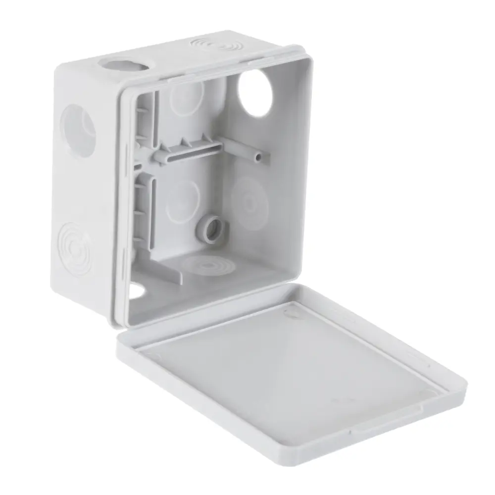 Распределительная коробка открытая TDM 100x100x55 мм 8 вводов IP54 цвет серый STLM-2083119 - Вид №2