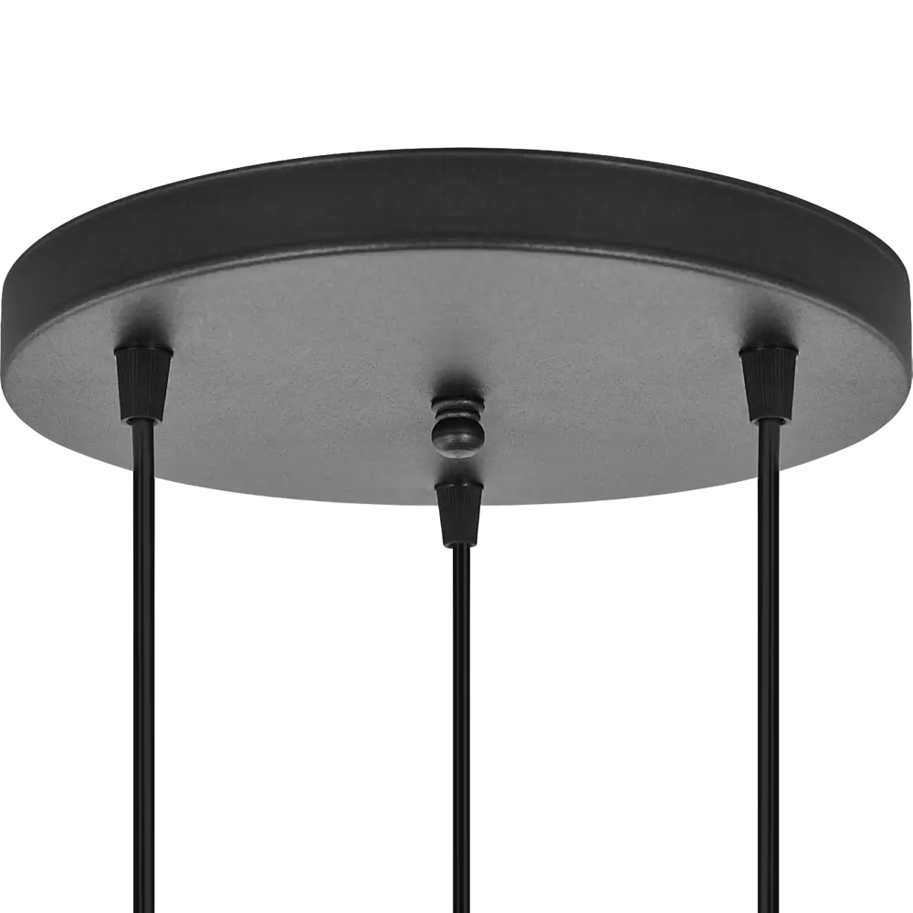 Люстра подвесная Vitaluce Патрисия 3 лампы 9м² Е14 цвет черный матовый STLM-2011220 - Вид №5