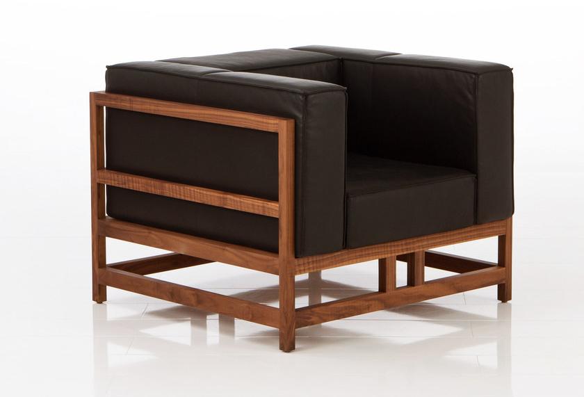 brühl Кожаное кресло с подлокотниками Easy pieces sun-id-1420883 - Вид №2