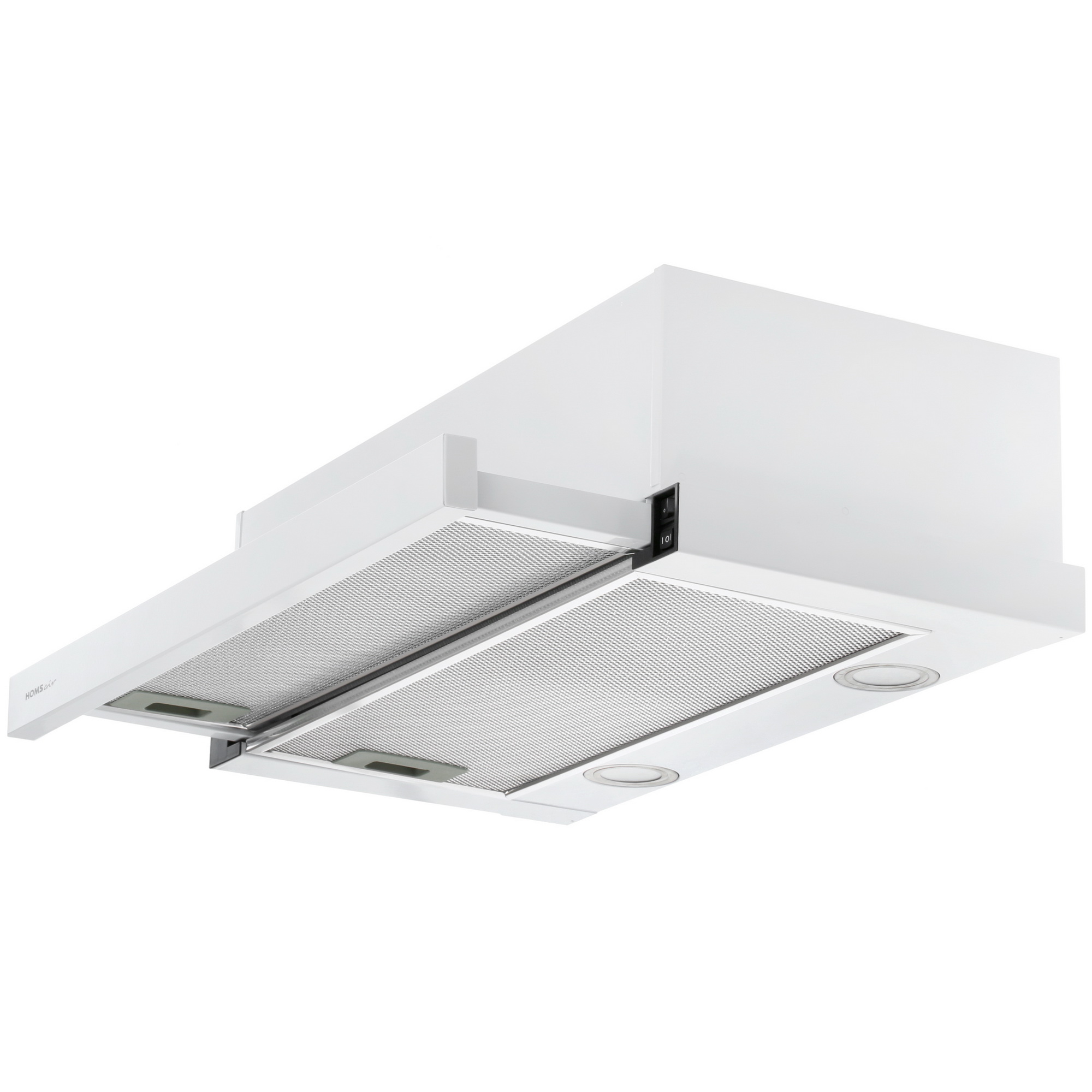 8160081 Вытяжка телескопическая HOMSair FLAT 60 белый/белый STDN-0142230 - Вид №2