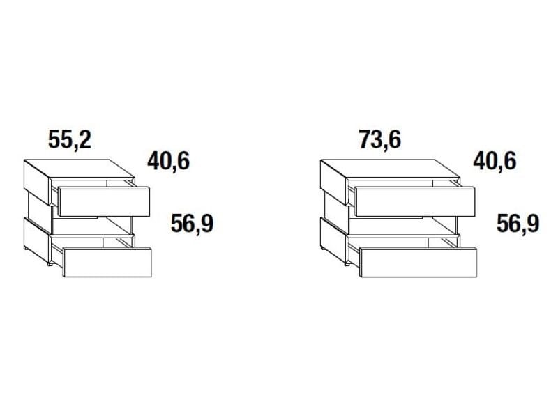 Тумбочка с ящиками Lago Air ARCH-00101328 - Вид №1