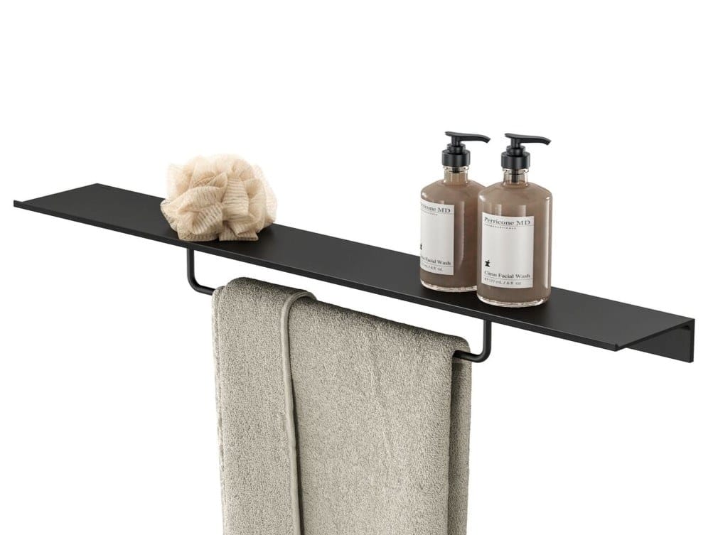 Металлический держатель для полотенец / полка для ванной комнаты Geesa Leev ARCH-00007251 - Вид №2