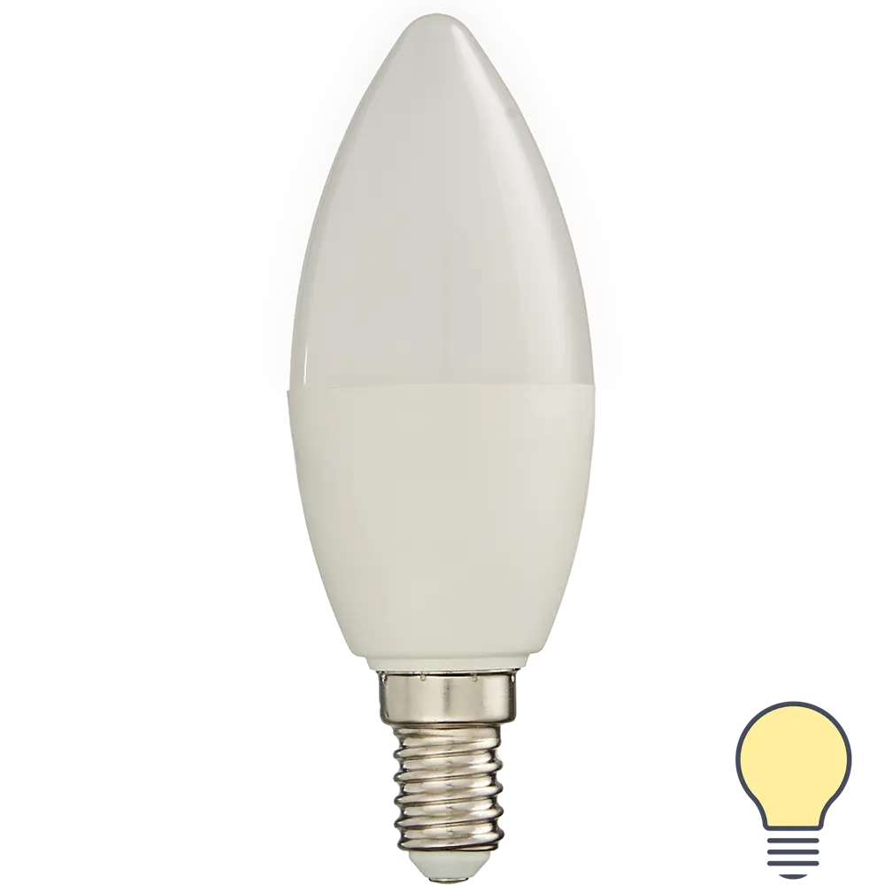 Лампа умная светодиодная Osram Smart Plus E14 220-240 В 5 Вт свеча матовая 470 лм теплый белый свет LEDVANCE STLM-2100415