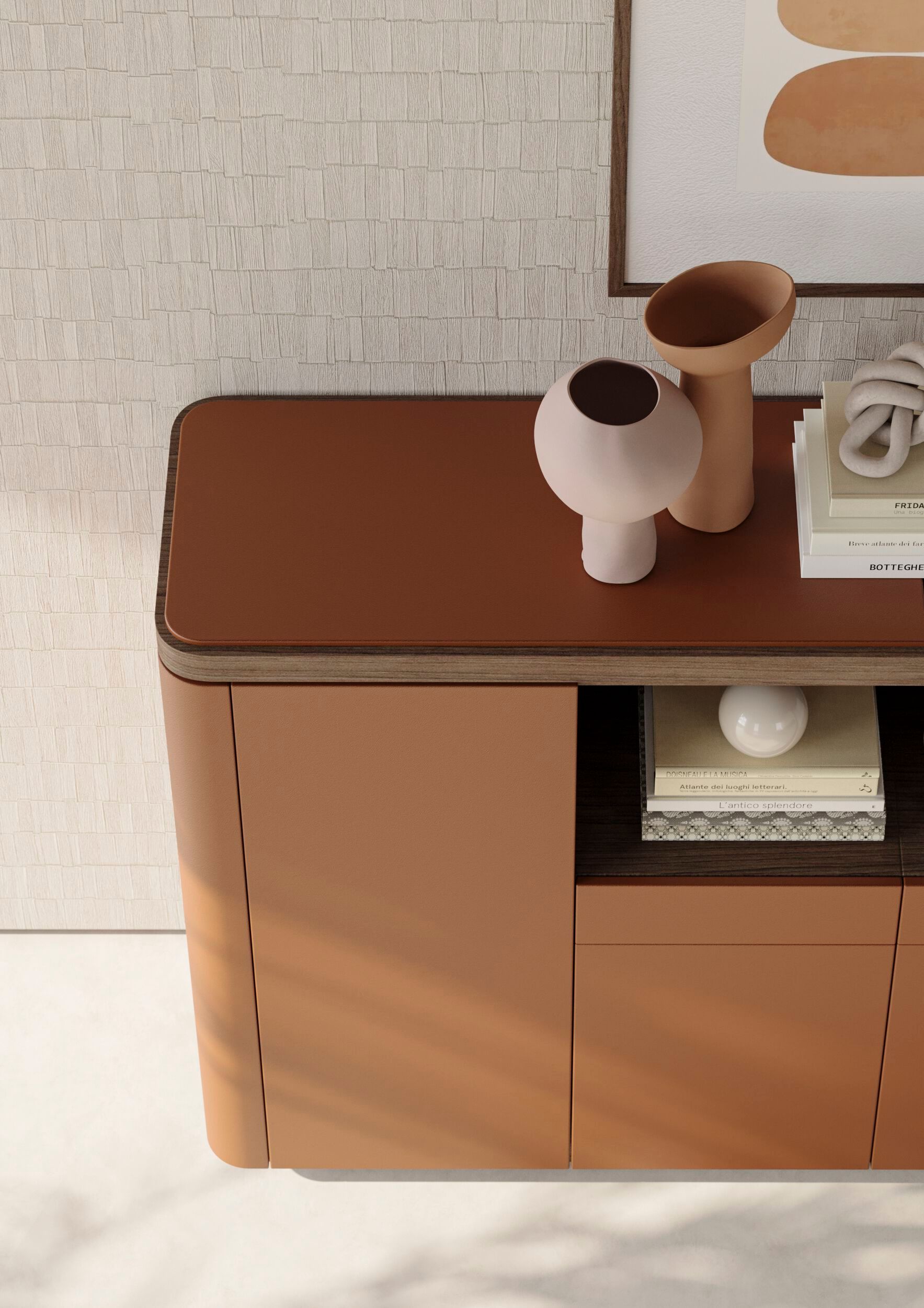 Кожаный офисный шкаф PROF Flow ARCH-00123767 - Вид №32