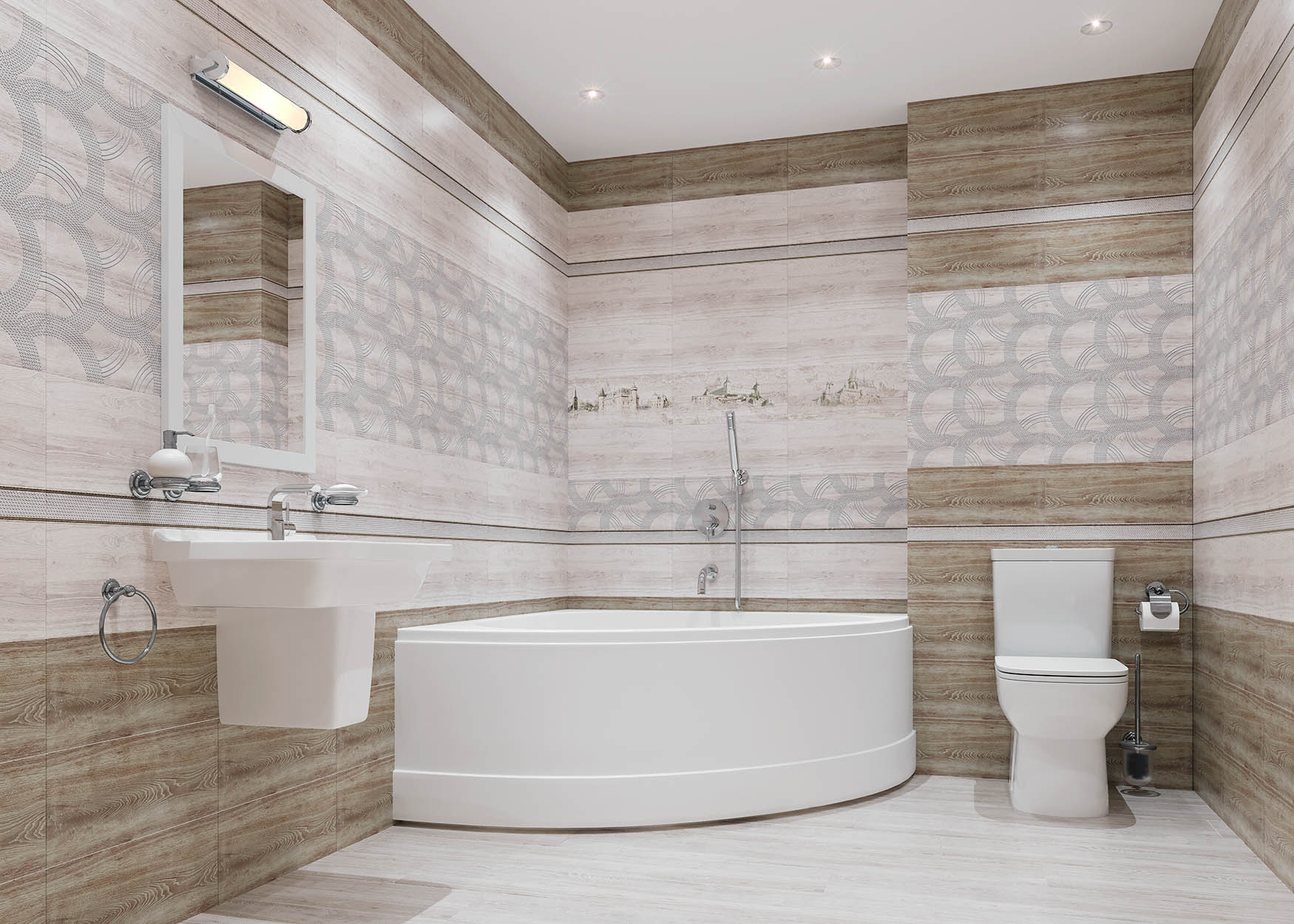 Керамическая плитка ROYAL 330761 20х45см PiezaROSA  - Вид №2