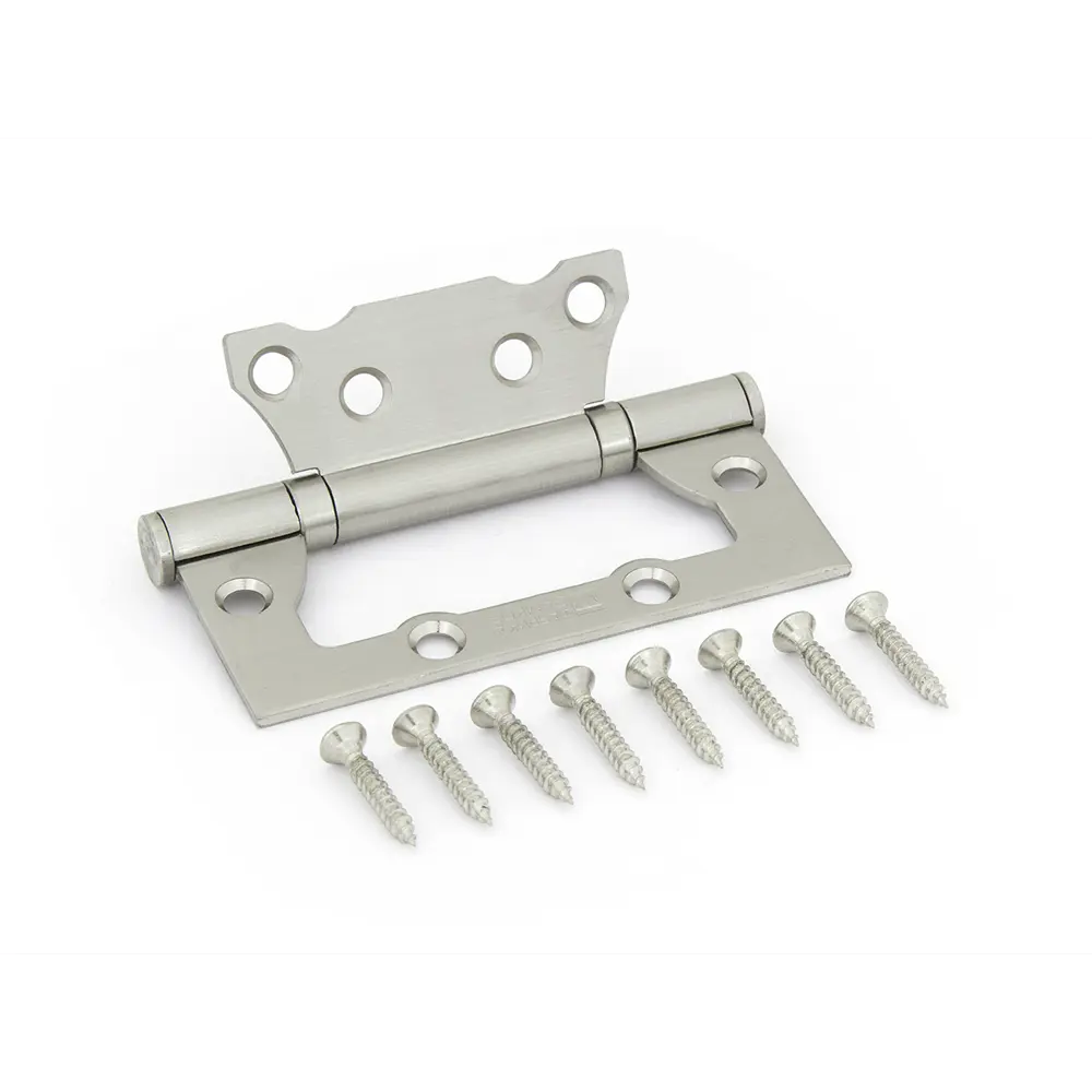 Петля без врезки E-2BB-100 цвет матовый никель ФАБРИКА ЗАМКОВ STLM-2084684 - Вид №1