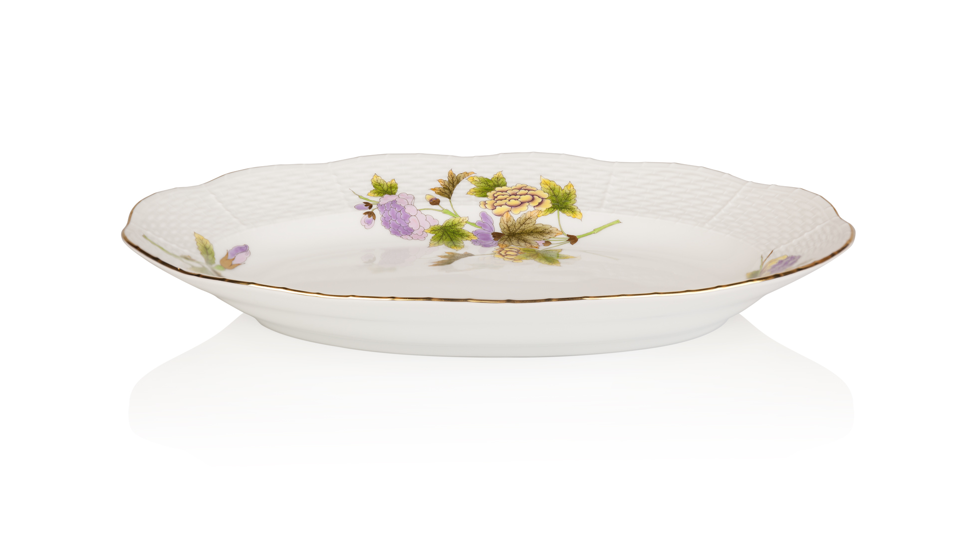 10623392 Herend Блюдо овальное 31см "Королевский сад" Фарфор  - Вид №1