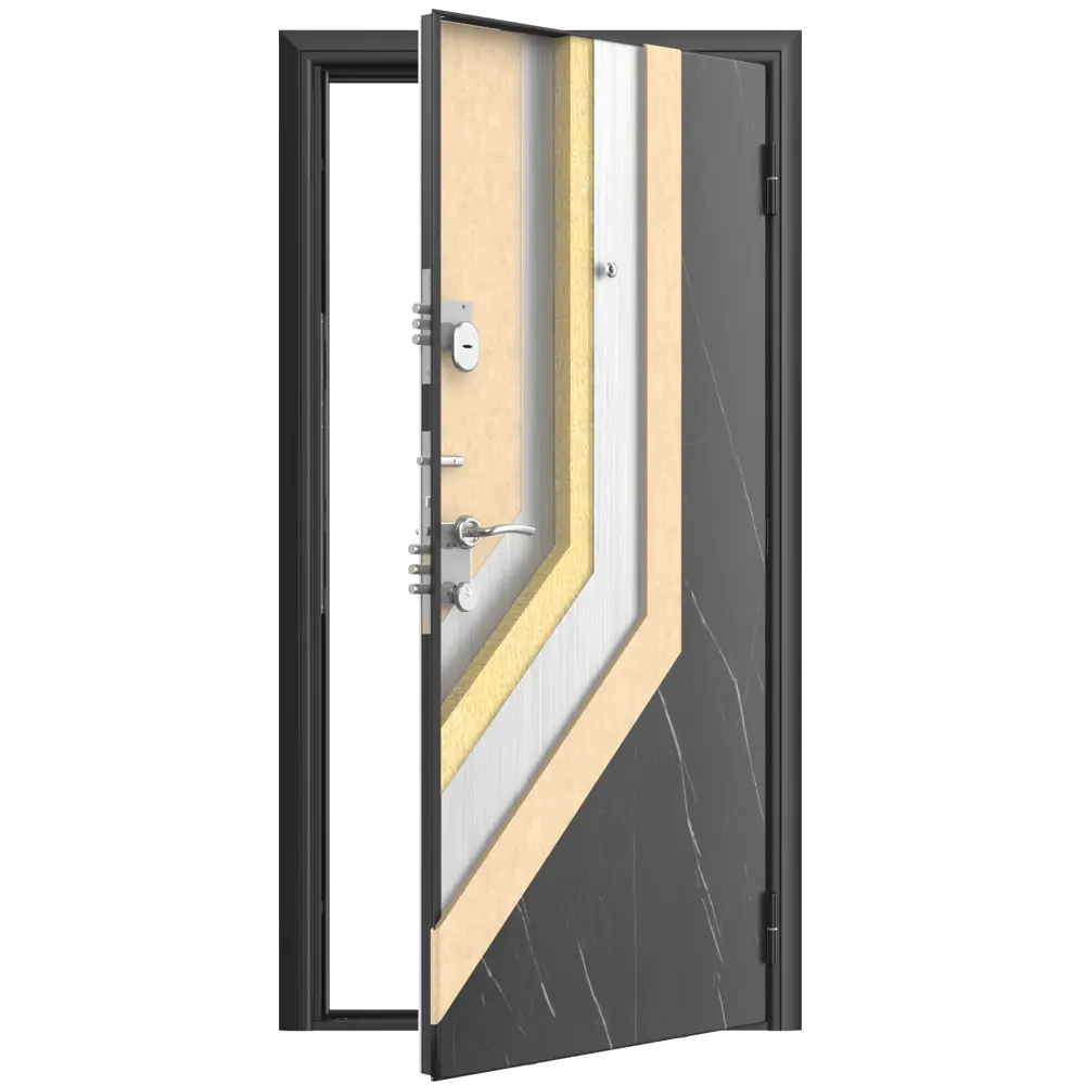 Дверь входная металлическая Премиум New 98x205 см правая силк милк DOORHAN STLM-2203786 - Вид №5
