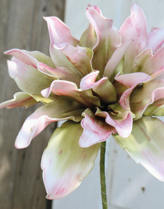 7898 508 a3 Искусственный протея мягкий цветок, 38 см, розово-зеленый H-andreas