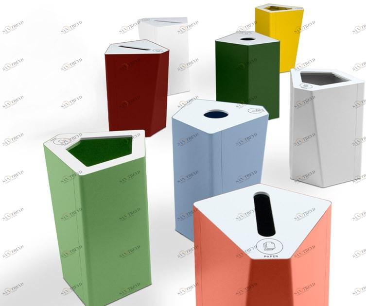 TreCe Контейнер для мусора из стали для раздельного сбора мусора sun-id-1354393