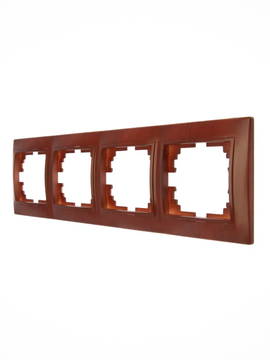 MIRA Рамка 4-ая горизонтальная вишня LEZARD 701-0600-149 - Вид №1