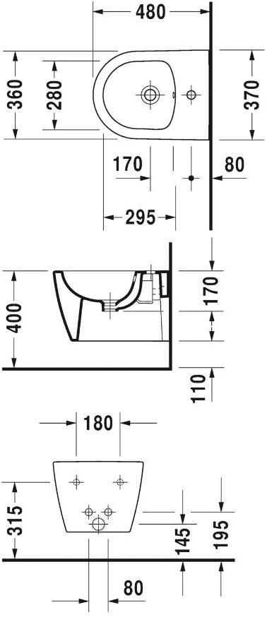 229015 Биде подвесное Me Duravit - Вид №1