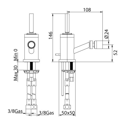 162320SN00 Смеситель Bandini Coco Santreyd - Вид №1
