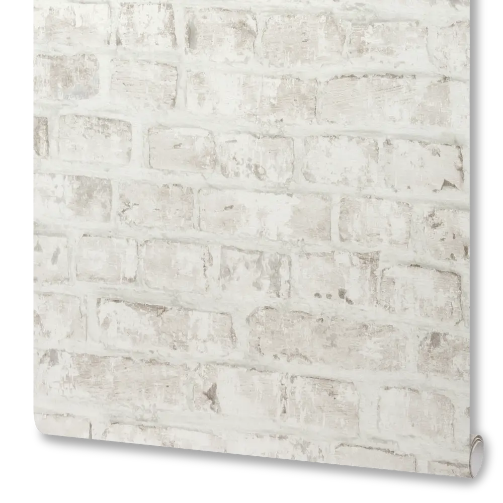 Обои флизелиновые Inspire белые 0.53 м 636789 BRICK STLM-2069053