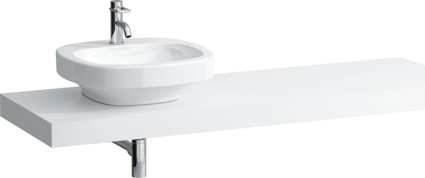 H4051520755481 Столешница 1600мм с вырезом слева, включает 3 консоли LAUFEN PRO - Вид №5