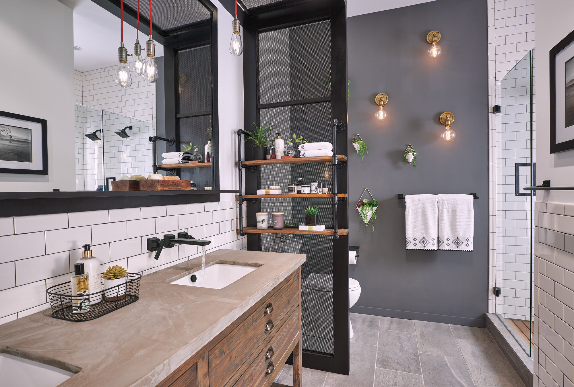 79956-BL Держатель салфеток с полкой Delta Faucet Pivotal Матовый черный  - Вид №1