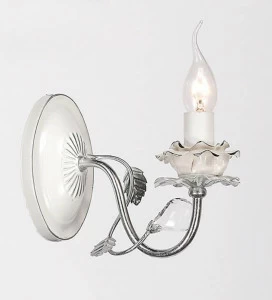Бра настенное белое Lumien Hall "Мэйт" W17067/1WHSS LUMIEN HALL СВЕЧА 00-3929733 Белый