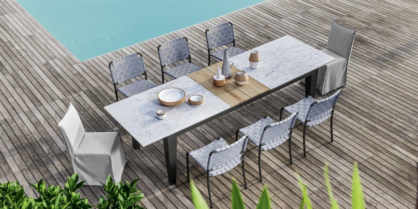 Садовый стол из каррарского мрамора Gervasoni Gervasoni Outdoor ARCH-00011453 - Вид №1