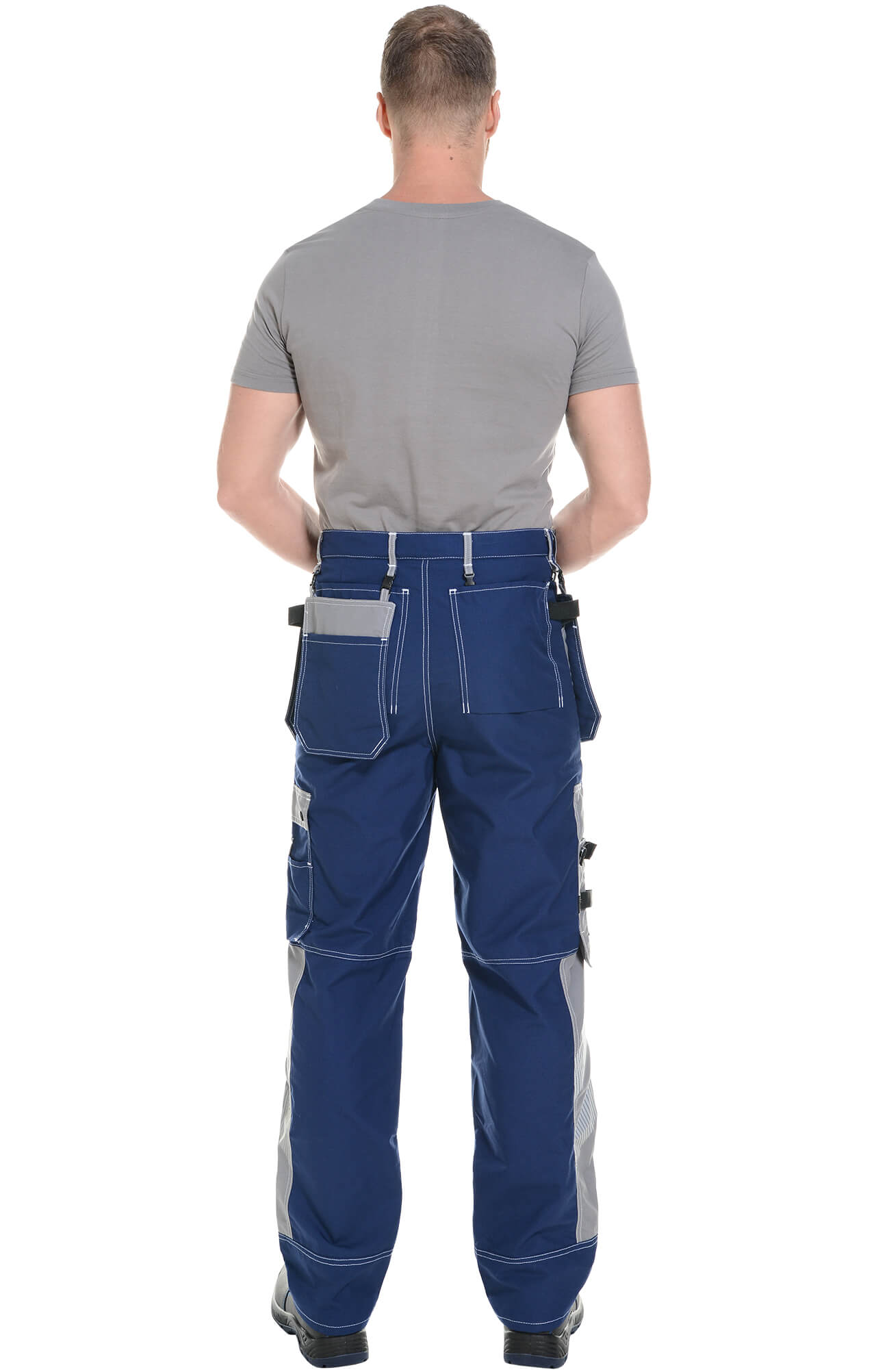 68840 Костюм "Прогресс" темно-синий с серым  Летняя спецодежда  размер 60-62/182-188  - Вид №23
