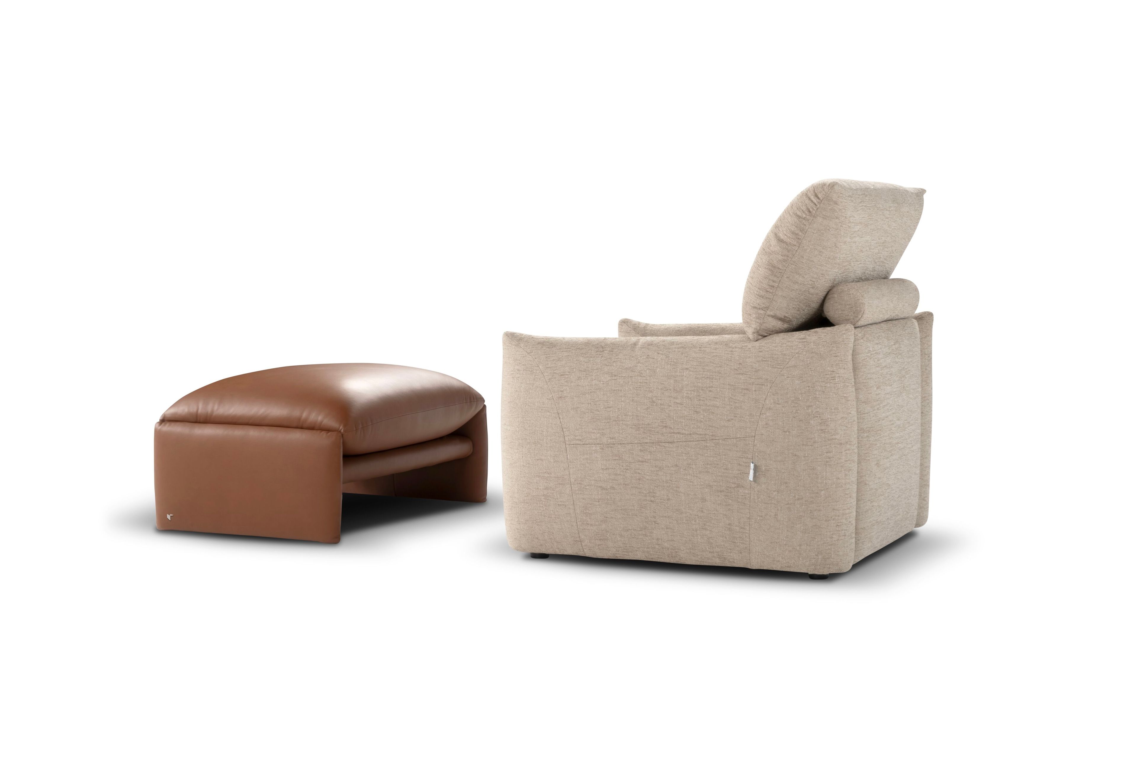 Кожаная подставка для ног / пуфик Calia Italia Superior ARCH-00049752 - Вид №3