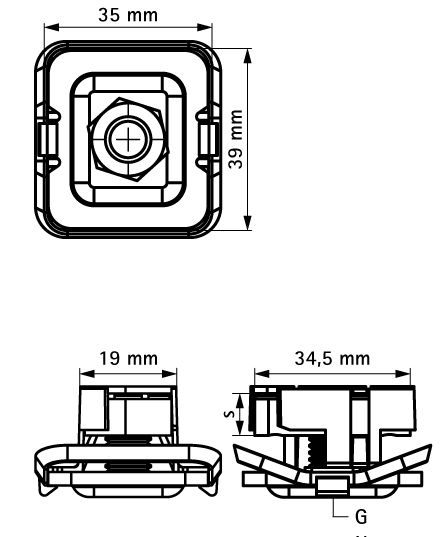 665185112 Монтажные профиля BIS RapidStrut® Гайки быстрого монтажа G2 (BUP1000) монтаж в профиле Strut WALRAVEN  - Вид №1