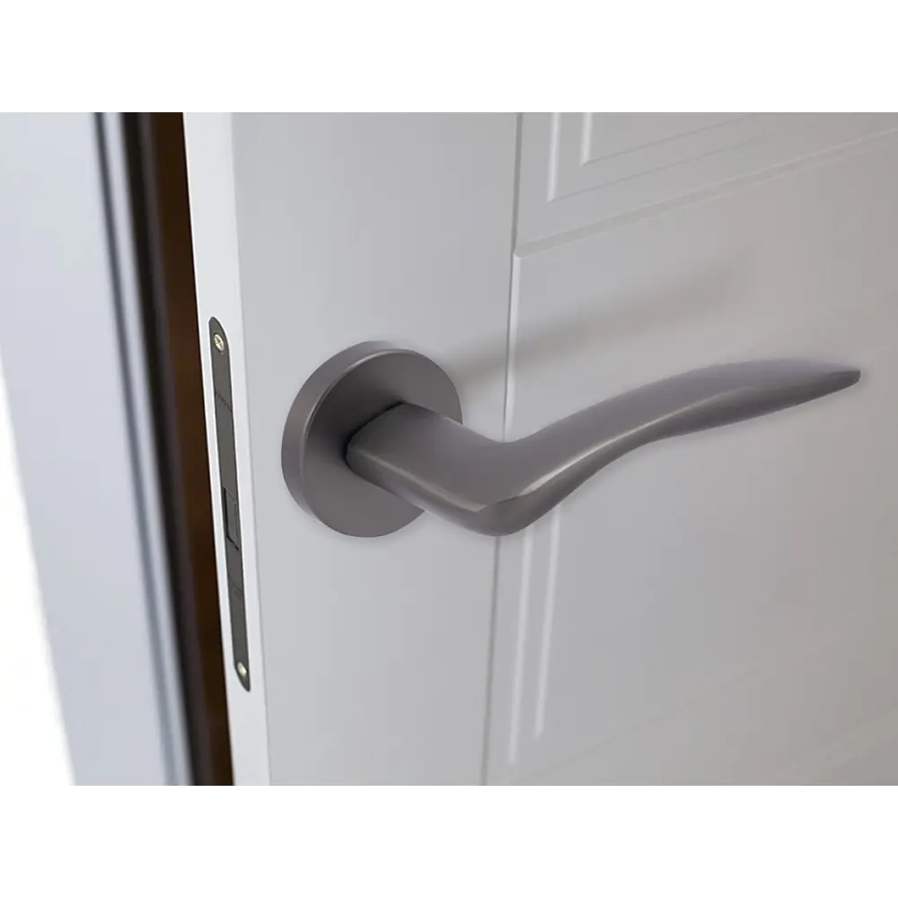 Дверные ручки Фабрика замков Potaissa без запирания цвет графит STLM-2015291 - Вид №6