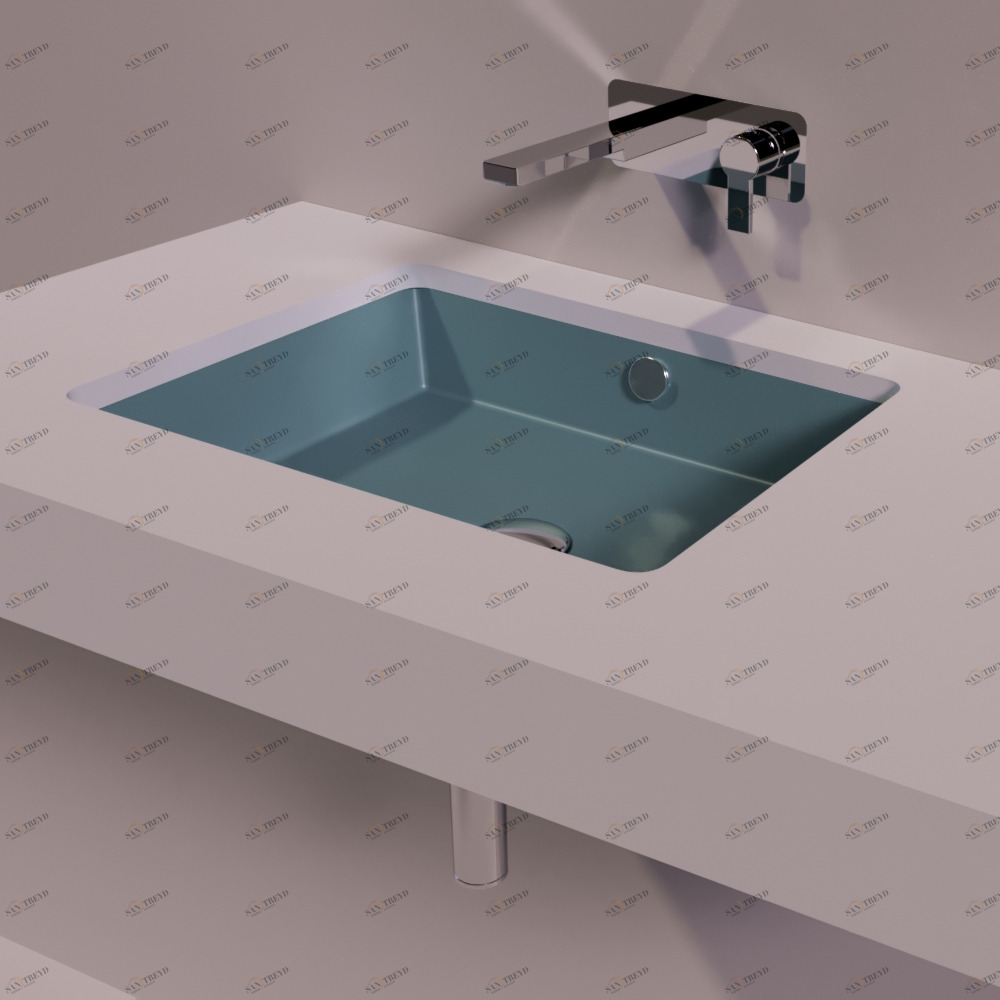 S59NAVYMATT Накладная раковина под столешницу  прямоугольная Simas Agile