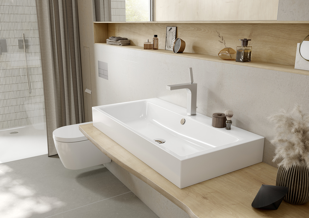 Умывальник KALDEWEI Сталь эмалированная 3158 282 холодный серый 90 31583319282 - Вид №5