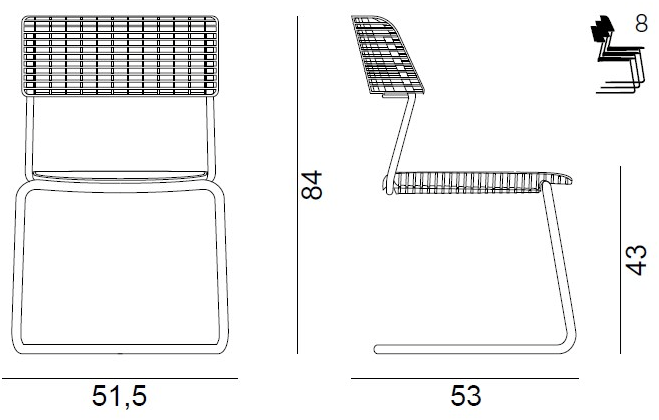 Quadrifoglio Консольный стул из полипропилена с подлокотниками sun-id-1378749 - Вид №3