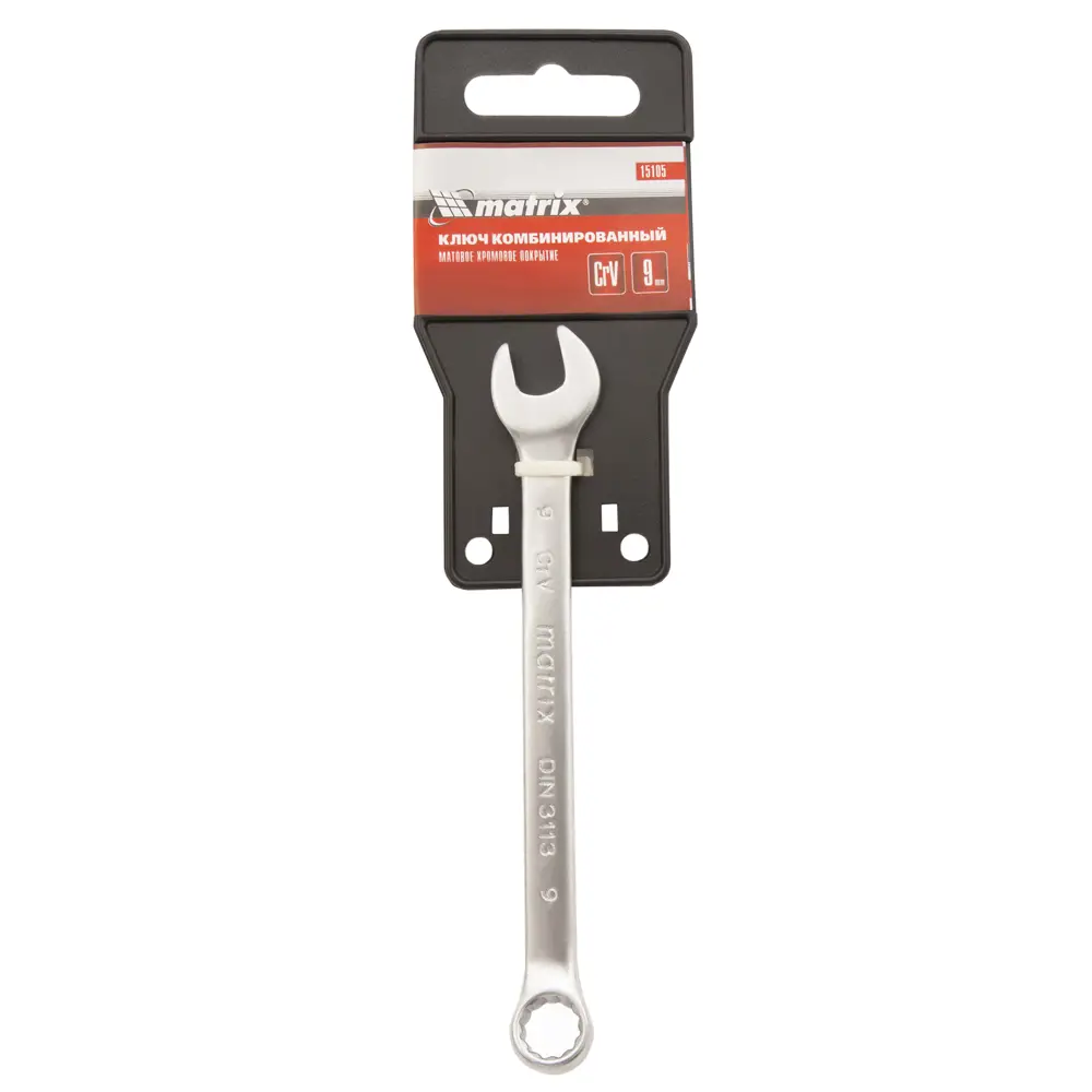 Ключ комбинированный Matrix 15105 9 мм хромированный 89400915 STLM-1400835 - Вид №3