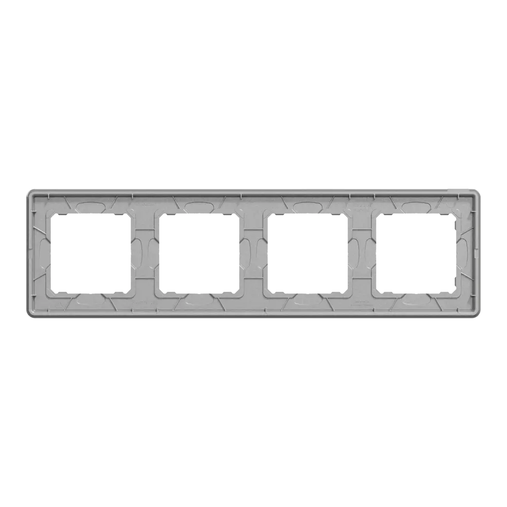 Рамка для розеток и выключателей Systeme Electric Sedna Design 4 поста, цвет белое стекло STLM-2157285 - Вид №2
