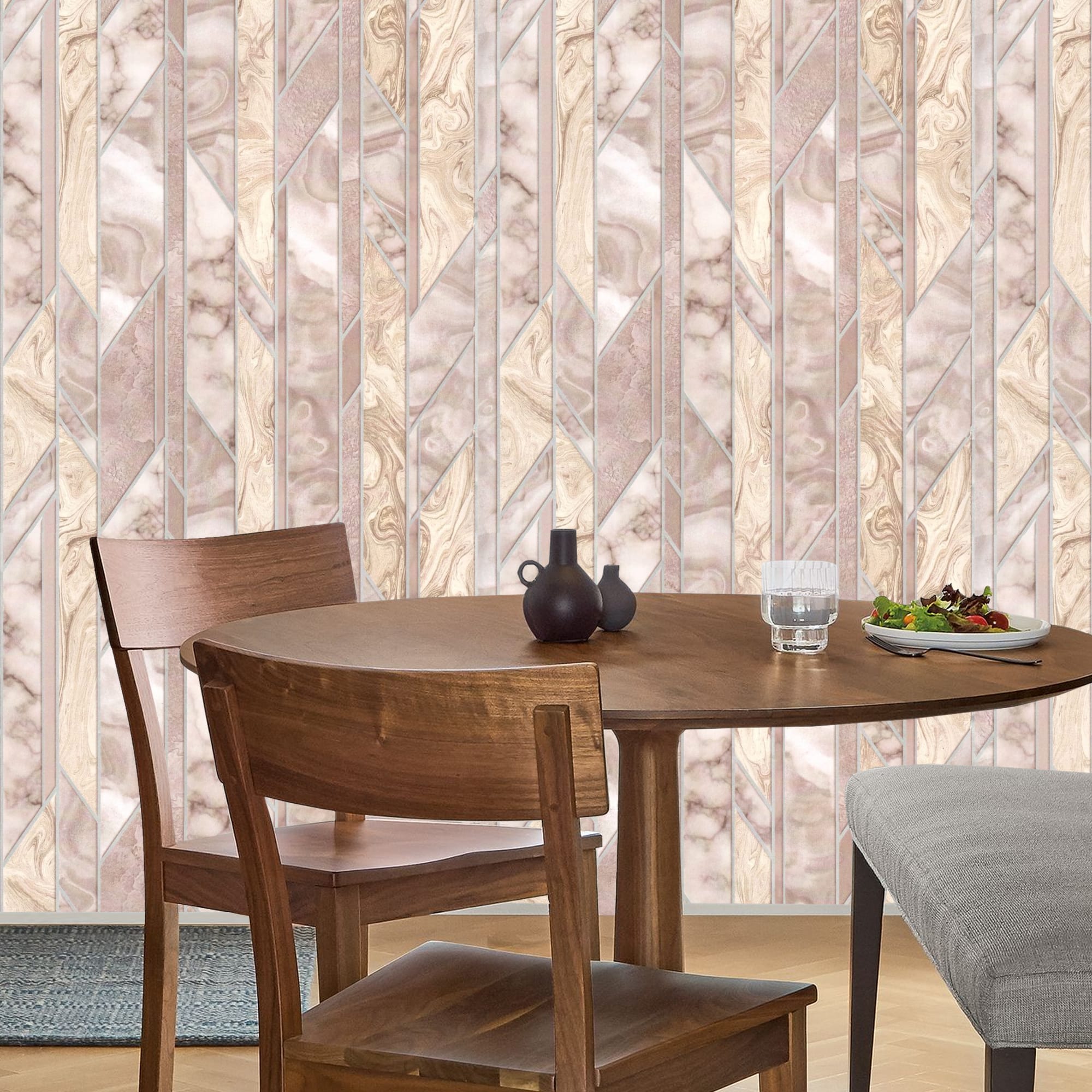 82938328 Обои бумажные бежевые 0.53 м 9089-61 Топаз Santreyd  - Вид №2