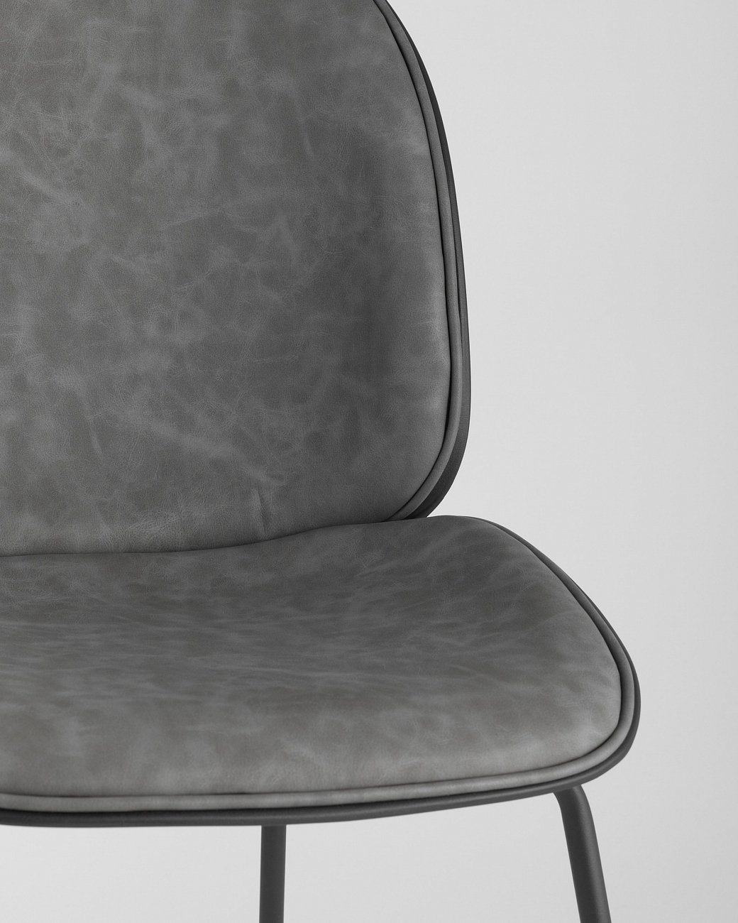 Стул со спинкой серый Beetle STOOL GROUP ДИЗАЙНЕРСКИЕ, ИНТЕРЬЕРНЫЕ 00-3946179 Серый  - Вид №7
