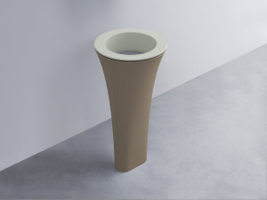 AMLA45-PM+AMPILT-BR+AMCOLT-AN Раковина Amedeo Tondo отдельностоящая cielo Enjoy + Amedeo