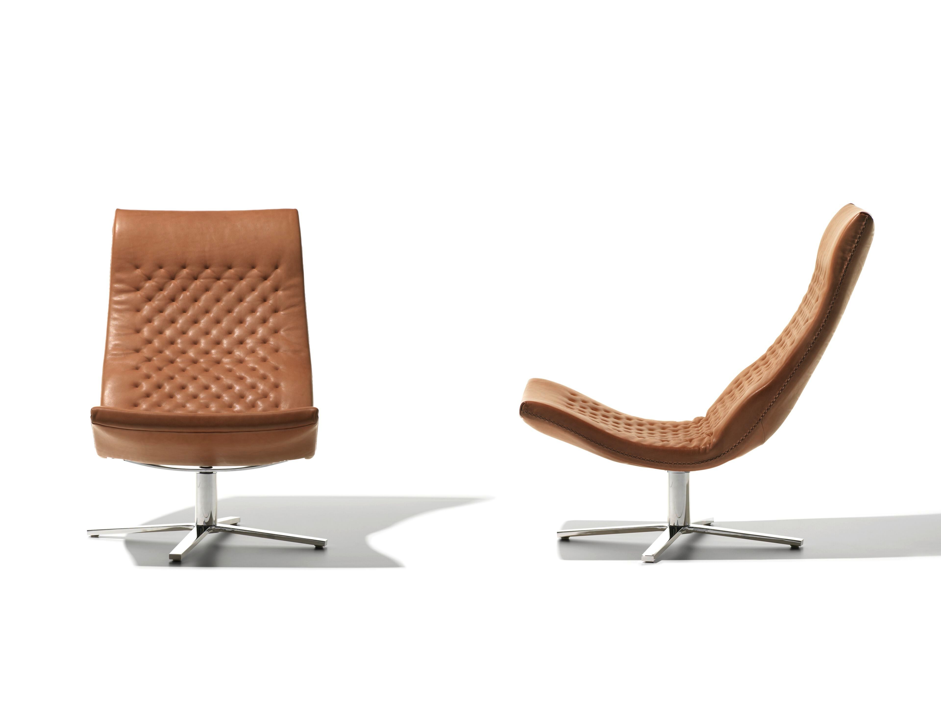 Вращающееся кресло с кожаными спицами de Sede DS-51 SLIM ARCH-00044774 - Вид №2