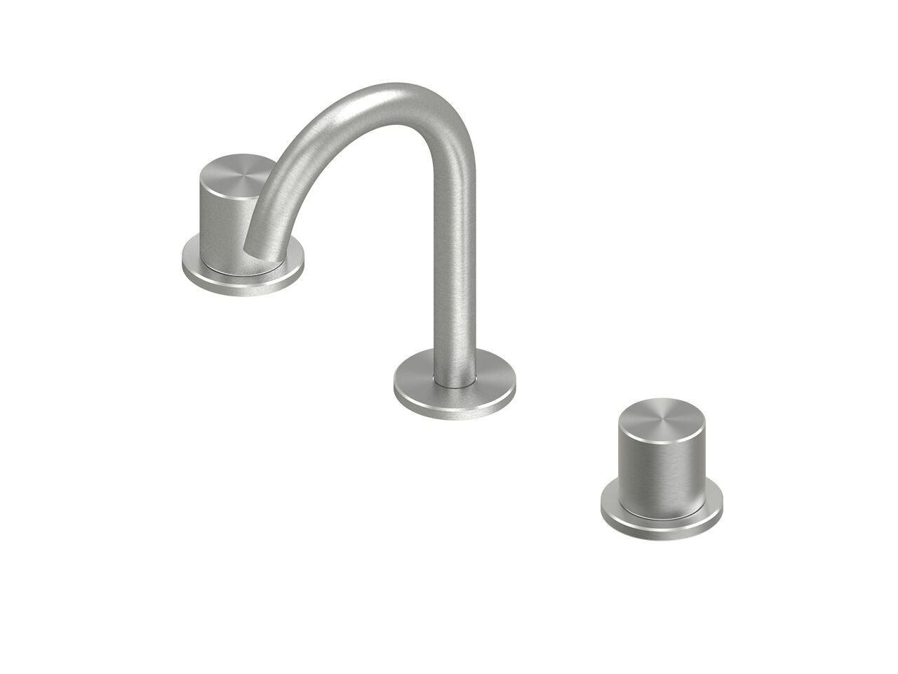 Смеситель для раковины с 3 отверстиями из нержавеющей стали Quadrodesign Hum ARCH-00114582 - Вид №1