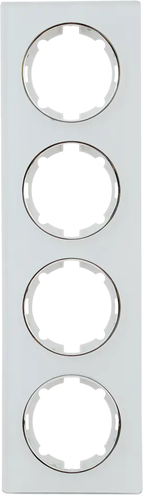 ONEKEYELECTRO Стеклянная рамка для розеток на 4 модуля в современном стиле 82838524