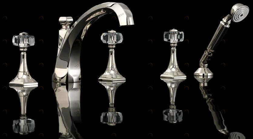 Devon&Devon Комплект для ванны на 5 отверстий с ручным душем Gemstone Exc-gm150